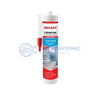 фото Герметик силиконовый санитарный REXANT 280 мл прозрачный