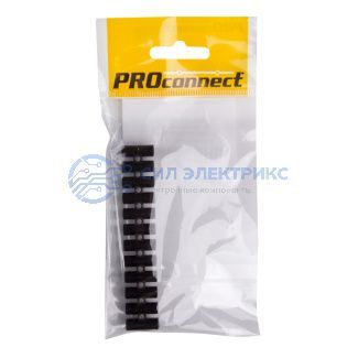 фото Колодка клеммная КВ-4 PROconnect, 3А, 4 мм², PP (полипропилен), черная, индивидуальная упаковка, 1 шт.
