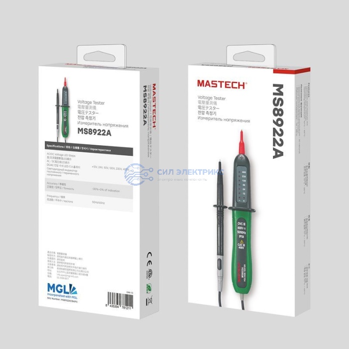Индикатор напряжения MS8922A MASTECH фото Индикатор напряжения MS8922A MASTECH