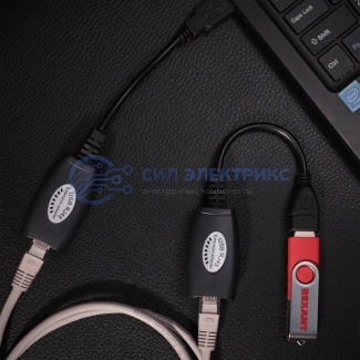 фото USB удлинитель по витой паре (8p8c) REXANT