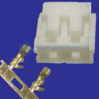 фото Разъем питания низковольтный H1-02 шаг 2.5mm, 2 контакта