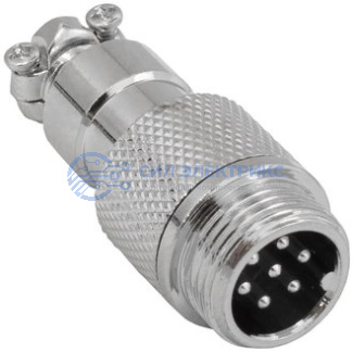 фото Разъем цилиндрический GX12M-7