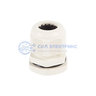 фото Кабельный ввод Кабельный ввод PG-16 (10-14мм) серый, комплект (2 шт/уп) REXANT