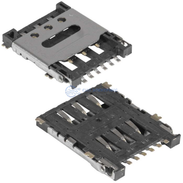 Держатель карты KF034 6pin 1.35H фото Держатель карты KF034 6pin 1.35H