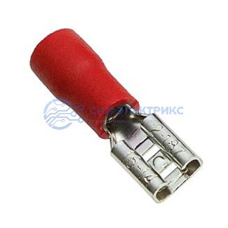 фото Клемма ножевая изолированная FDD2-187 red