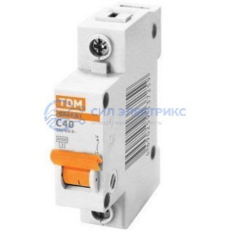 фото Автоматический выключатель ВА47-63 1P 40A, 4.5 kA, характеристика C