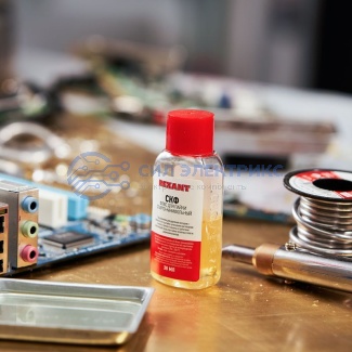 фото Флюс для пайки, СКФ (спирто-канифольный), 30мл, флакон REXANT