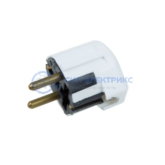 фото Вилка Евро угловая с з/к REXANT, 16А