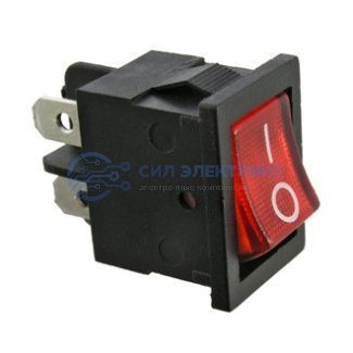 фото Клавишный переключатель MIRS-201, on-off, номинальное напряжение 250 В, ток 6 А