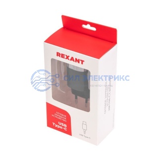 фото Сетевое зарядное устройство USB QC (30W) + Type C PD (33W), с дисплеем REXANT