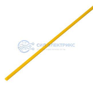 фото Трубка термоусаживаемая ТУТ нг 3,0/1,5мм, желтая, упаковка 50 шт. по 1м REXANT