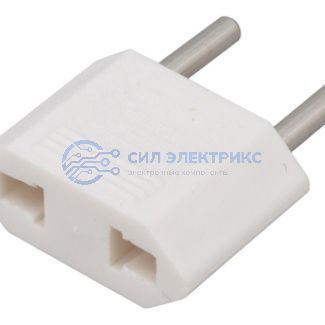 фото Сетевой переходник плоский «Тефаль» (белый) REXANT