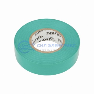 фото Изолента ПВХ профессиональная, 0,18х19 мм, 20 м, зеленая KRANZ