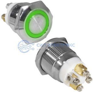 фото Кнопка антивандальная GQ19F-10E/G/N off-(on)