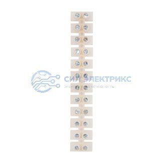 фото Клеммная колодка винтовая KВ-12 (4-12 мм²), ток 16 A, полиэтилен белый (ЗВИ) REXANT