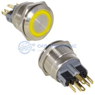 фото Кнопка антивандальная GQ22-11E/Y/N on-(off)+off-(on)