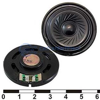 Акустический динамик DXP40N-A, 0.25 Вт, 8 Ом фото Акустический динамик DXP40N-A, 0.25 Вт, 8 Ом