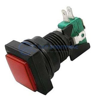 фото Кнопка GMSI-5B-S no(nc)+nc(no) red, красная подсветка, 5 контактных положений, кнопка с нормальным/обратным контактом, 50 мм