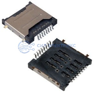 фото Держатель карты mini SIMx2 8pin 3.3H