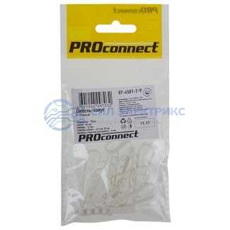 фото Дюбель-хомут 5-10 белый (10 шт/уп) PROconnect
