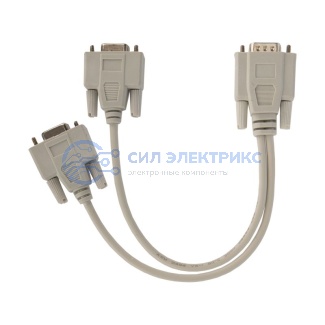 Переходник штекер VGA - 2 гнезда VGA, провод REXANT фото Переходник штекер VGA - 2 гнезда VGA, провод REXANT