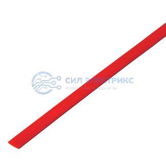 фото Трубка термоусаживаемая ТУТ 8,0/4,0мм, красная, упаковка 50 шт. по 1м, PROconnect