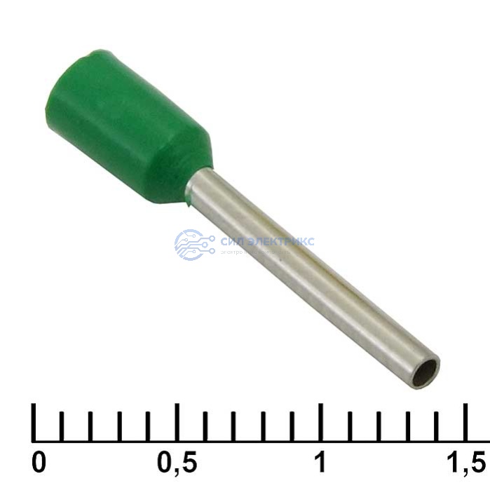 Наконечник на кабель DN00712 green (1.2x12mm) фото Наконечник на кабель DN00712 green (1.2x12mm)