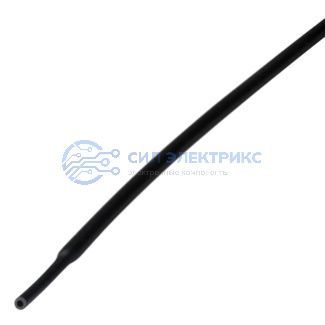 фото Трубка термоусаживаемая ТУТ нг 1,0/0,5мм, черная, упаковка 50 шт. по 1м REXANT