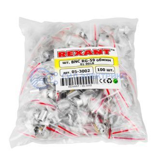 фото Разъем BNC штекер RG-59 обжим REXANT