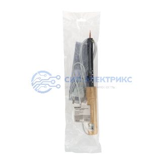 Паяльник с деревянной ручкой, серия ЭПСН, 25Вт, 230В, пакет REXANT фото Паяльник с деревянной ручкой, серия ЭПСН, 25Вт, 230В, пакет REXANT