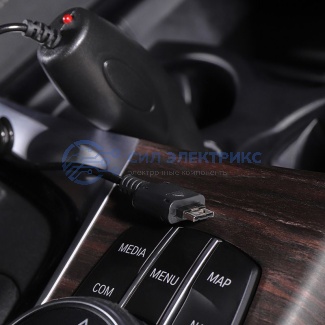 фото Автозарядка в прикуриватель для LG KG800/KG90 (АЗУ) (5 V, 700 mA) шнур спираль 1.2 м черная REXANT