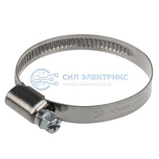 фото Хомут червячный 32-50-0,7 мм, (упак. 50 шт) REXANT