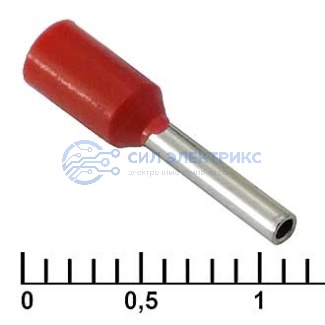 фото Наконечник на кабель DN00708 red (1.2x8mm)