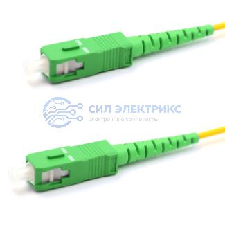 фото Патч-корд оптический соединительный (SM), 9/125 (OS2), SC/APC-SC/APC, (Simplex), LSZH, 1м REXANT