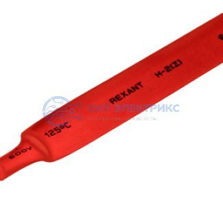 фото Трубка термоусаживаемая ТУТ нг 9,0/4,5мм, красная, упаковка 50 шт. по 1м REXANT