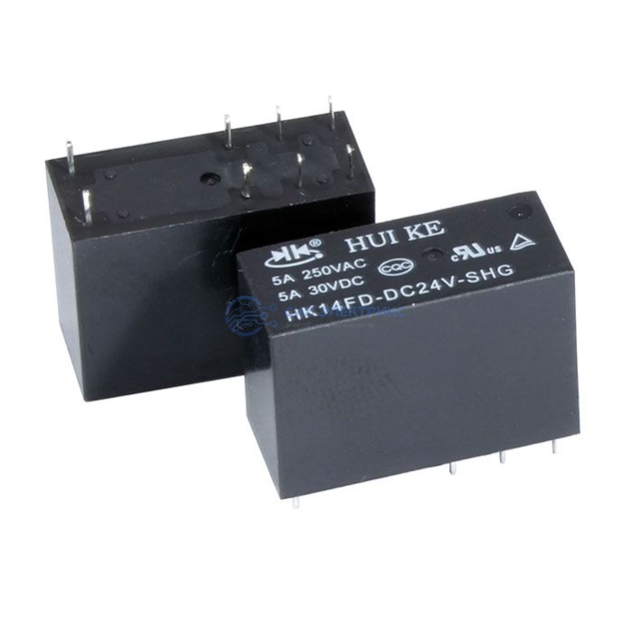 Реле HK14FD-DC24V-SHG HKE, 24VDC, 10A, тип контактов: нормально открытый (NO), сила удержания: 95 г, рабочая температура: -40°C до +85°C фото Реле HK14FD-DC24V-SHG HKE, 24VDC, 10A, тип контактов: нормально открытый (NO), сила удержания: 95 г, рабочая температура: -40°C до +85°C