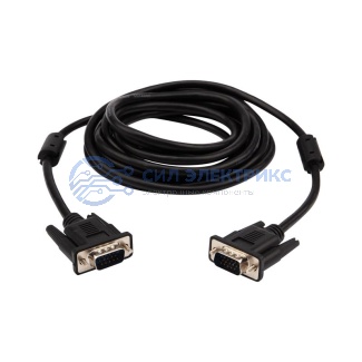 Шнур VGA - VGA с ферритами, 3м, черный PROconnect фото Шнур VGA - VGA с ферритами, 3м, черный PROconnect
