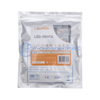 фото LED-лента 3 м 12 В 5050 4000 К IP65 60 LED/м для БП с клеммами LAMPER