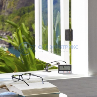 фото Термометр электронный комнатно-уличный с часами REXANT