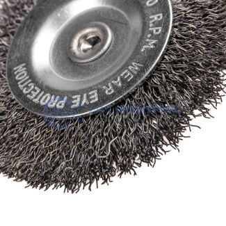 Щетка дисковая для дрели Kranz витая стальная проволока 75 мм Kranz фото Щетка дисковая для дрели Kranz витая стальная проволока 75 мм Kranz