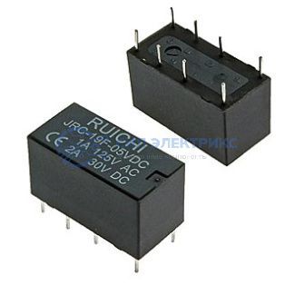 фото Реле 4078, 5VDC, 2A, тип контактов: переключающий (SPDT), сила удержания: 80 г, рабочая температура: -40°C до +85°C