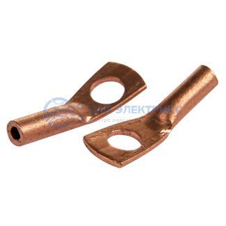 фото Наконечник медный ТМ 2,5-6-2,6 (2,5мм² - Ø6мм) (в упак 100шт), REXANT