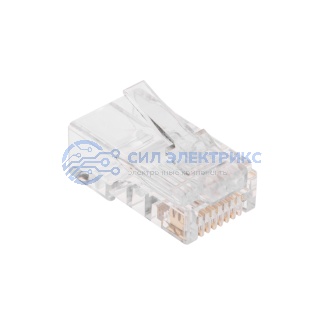 Разъем cквозной RJ-45(8P8C) под витую пару, UTP, CAT 5e REXANT фото Разъем cквозной RJ-45(8P8C) под витую пару, UTP, CAT 5e REXANT