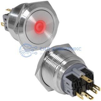 фото Кнопка антивандальная GQ30-11D/R/N on-(off)+off-(on)