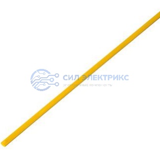 фото Трубка термоусаживаемая ТУТ нг 2,5/1,25мм, желтая, упаковка 50 шт. по 1м REXANT