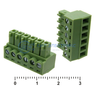 Клеммник разрывной XY2500F-C-6 (3.81mm) фото Клеммник разрывной XY2500F-C-6 (3.81mm)