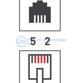фото Модуль Keystone Jack RJ-12(6P4C), UTP, CAT 3, c отводами 82мм REXANT