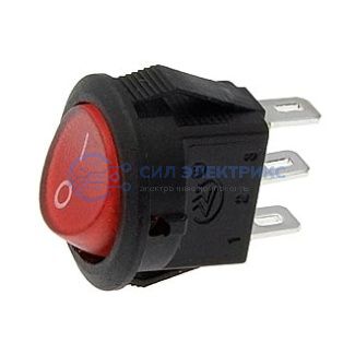 фото Клавишный переключатель KCD5-102-2-C3-R/3P, on-on, красный, номинальное напряжение 250 В, ток 6 А