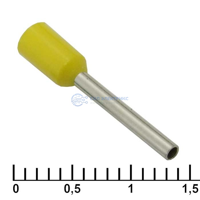 Наконечник на кабель DN00712 yellow (1.2x12mm) фото Наконечник на кабель DN00712 yellow (1.2x12mm)