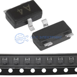 фото Диод BAV70W HOTTECH, двойной, 0.2 А, 70 В, корпус SOD-123